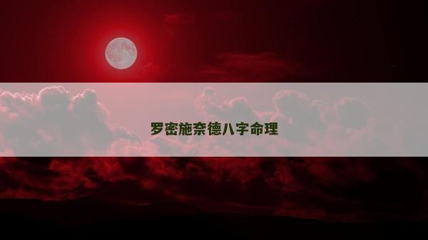罗密施奈德八字命理