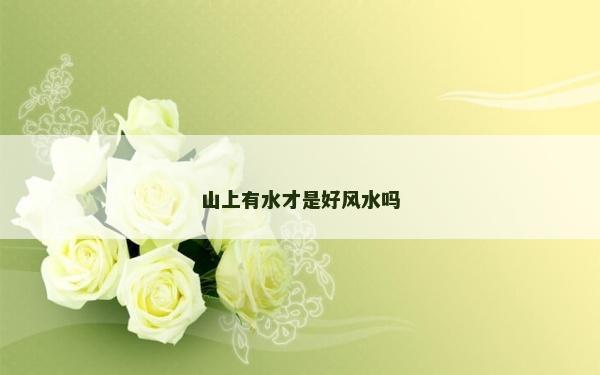 山上有水才是好风水吗