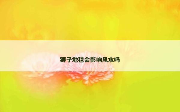 狮子地毯会影响风水吗