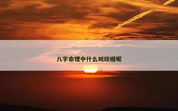 八字命理中什么叫印绶呢