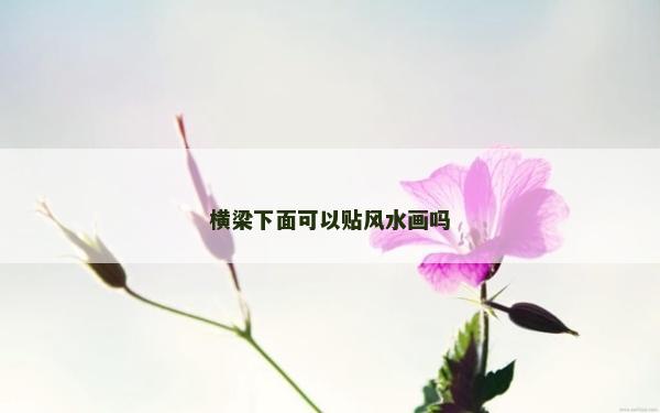 横梁下面可以贴风水画吗