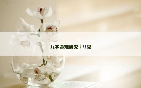 八字命理研究淺\\见