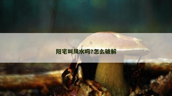 阳宅叫风水吗?怎么破解