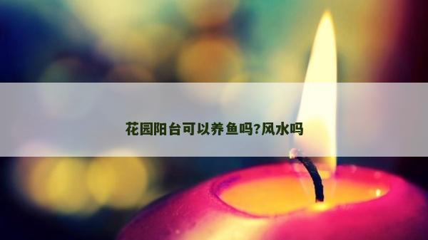 花园阳台可以养鱼吗?风水吗