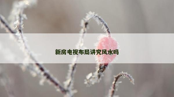 新房电视布局讲究风水吗