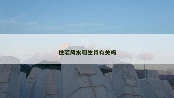住宅风水和生肖有关吗