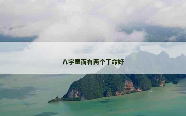 八字里面有两个丁命好