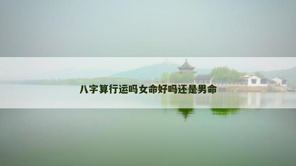 八字算行运吗女命好吗还是男命