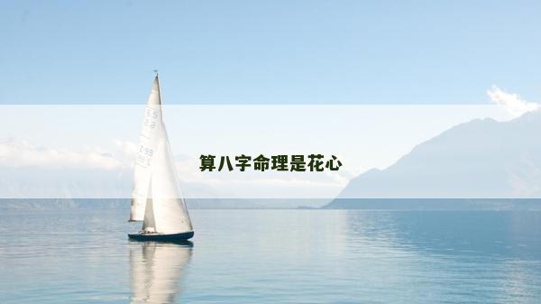 算八字命理是花心