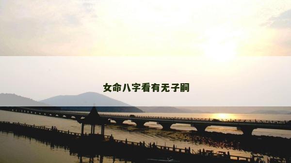女命八字看有无子嗣