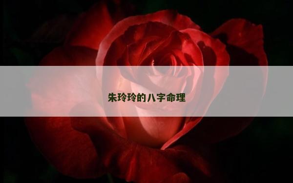 朱玲玲的八字命理