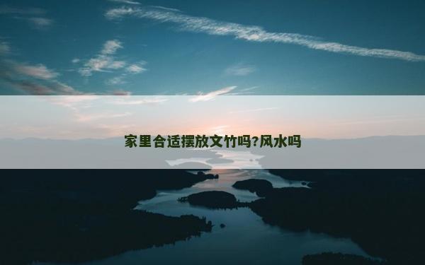 家里合适摆放文竹吗?风水吗