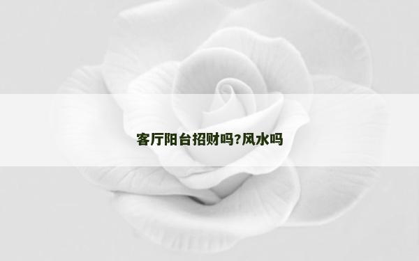 客厅阳台招财吗?风水吗