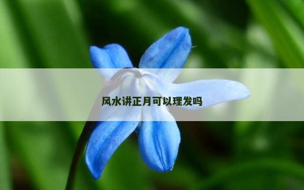 风水讲正月可以理发吗