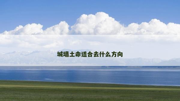城墙土命适合去什么方向