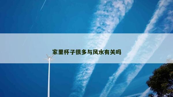 家里杯子很多与风水有关吗