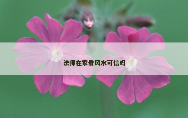 法师在家看风水可信吗