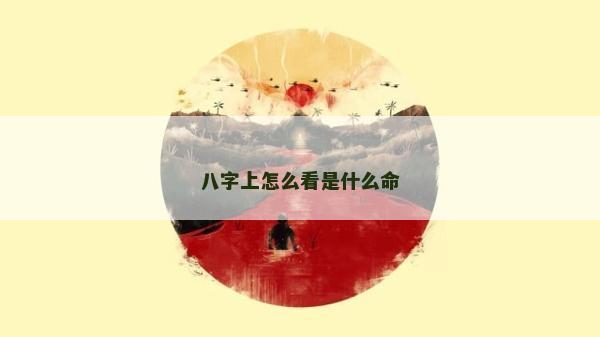 八字上怎么看是什么命