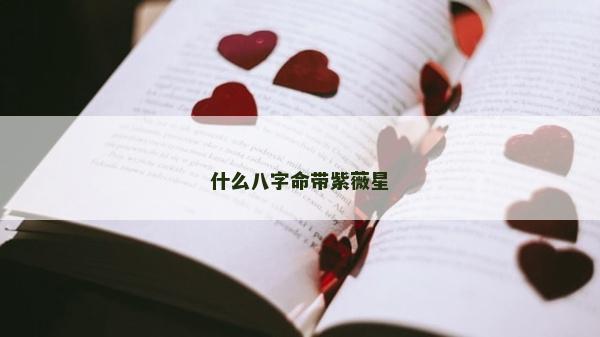 什么八字命带紫薇星