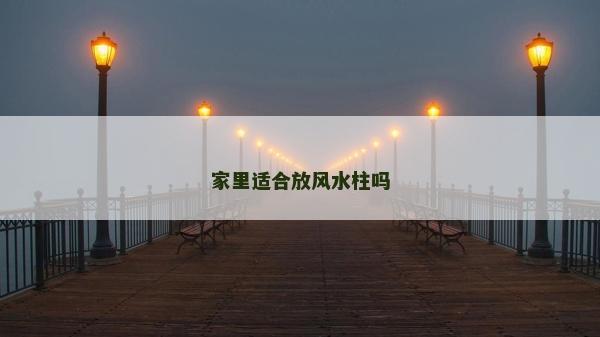 家里适合放风水柱吗