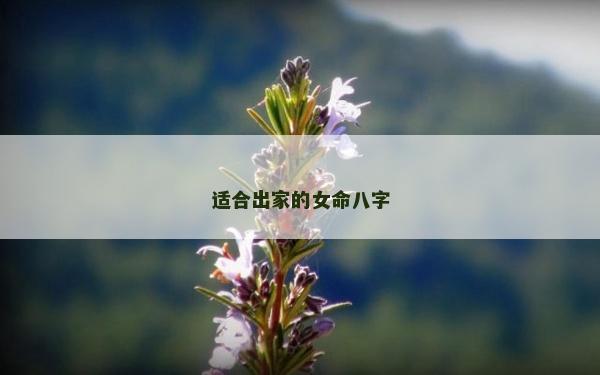 适合出家的女命八字
