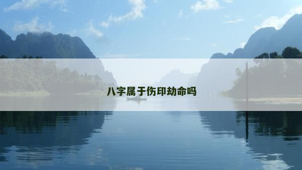 八字属于伤印劫命吗