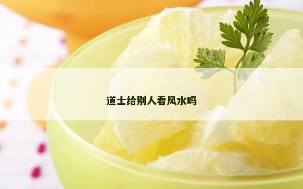 道士给别人看风水吗