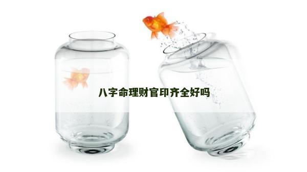八字命理财官印齐全好吗