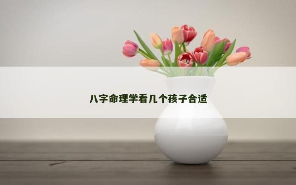 八字命理学看几个孩子合适
