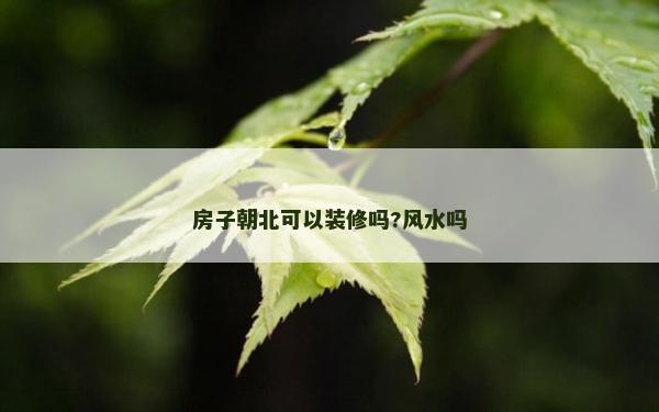 房子朝北可以装修吗?风水吗
