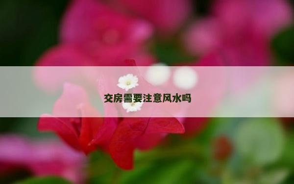 交房需要注意风水吗