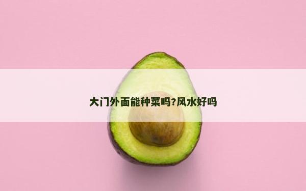 大门外面能种菜吗?风水好吗