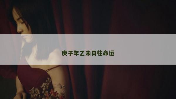 庚子年乙未日柱命运