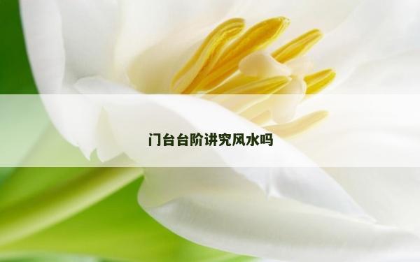 门台台阶讲究风水吗