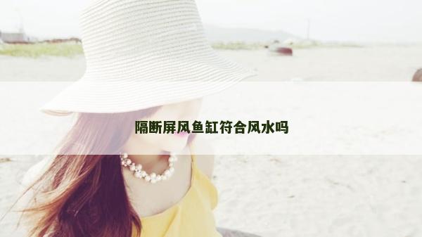 隔断屏风鱼缸符合风水吗