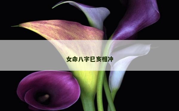 女命八字巳亥相冲