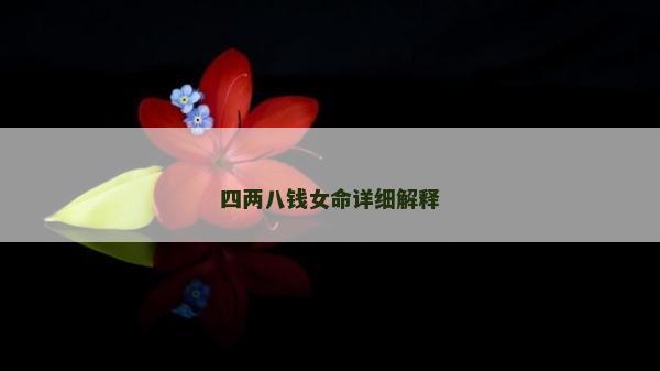 四两八钱女命详细解释