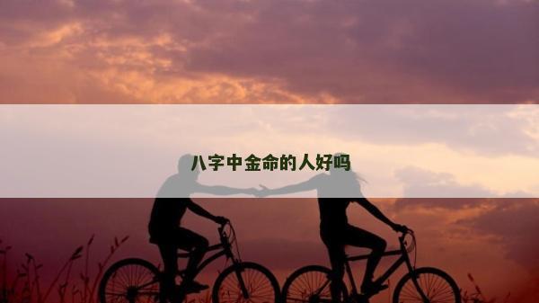 八字中金命的人好吗