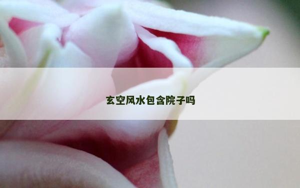 玄空风水包含院子吗