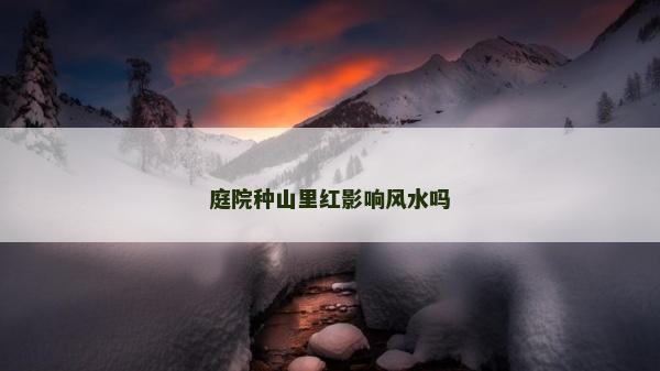庭院种山里红影响风水吗