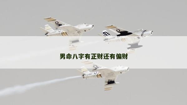 男命八字有正财还有偏财