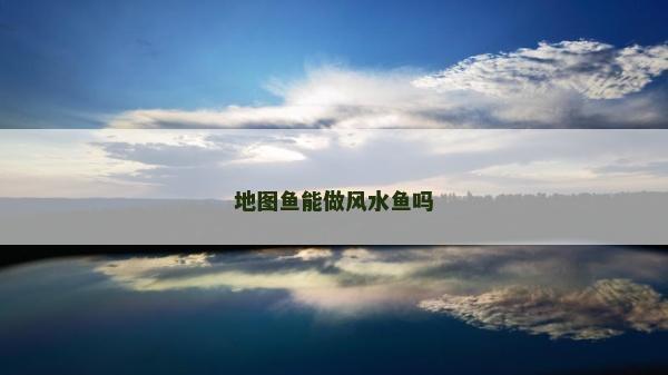 地图鱼能做风水鱼吗