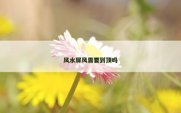 风水屏风需要到顶吗