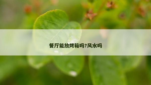 餐厅能放烤箱吗?风水吗