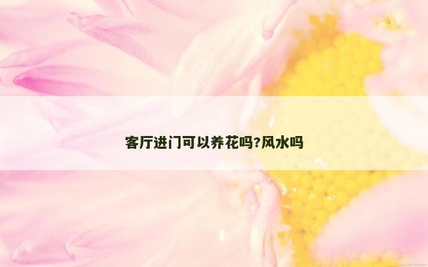 客厅进门可以养花吗?风水吗