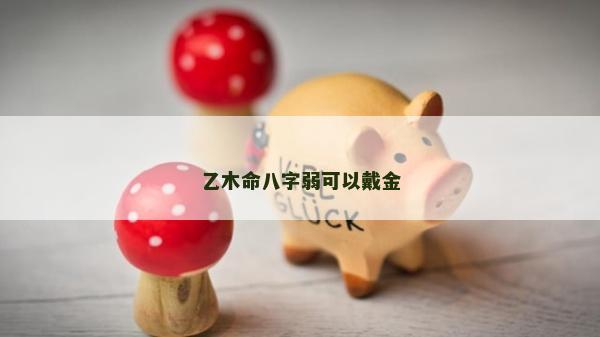乙木命八字弱可以戴金