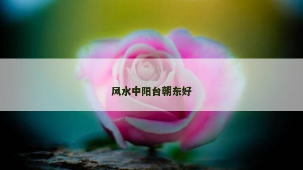 风水中阳台朝东好
