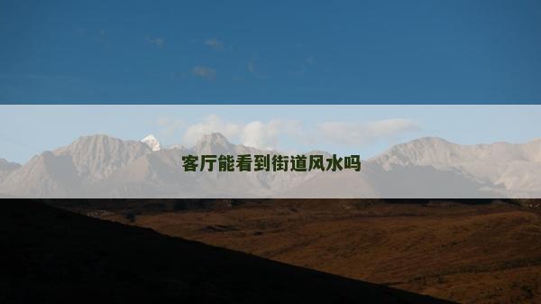 客厅能看到街道风水吗