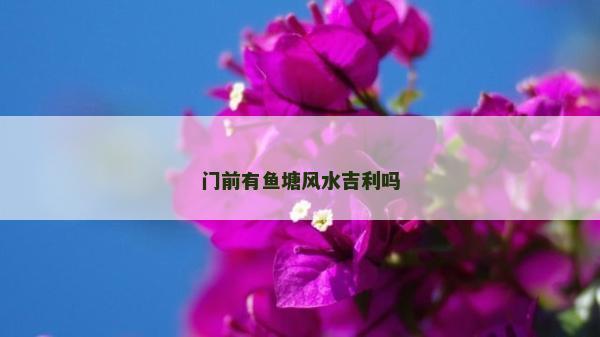 门前有鱼塘风水吉利吗