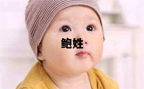 鲍姓取名吉利的男宝宝名字